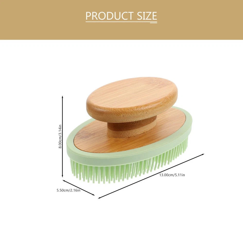 Bath Brush Exfoliating Back Scrubber for Shower Silicone Exfoliator
