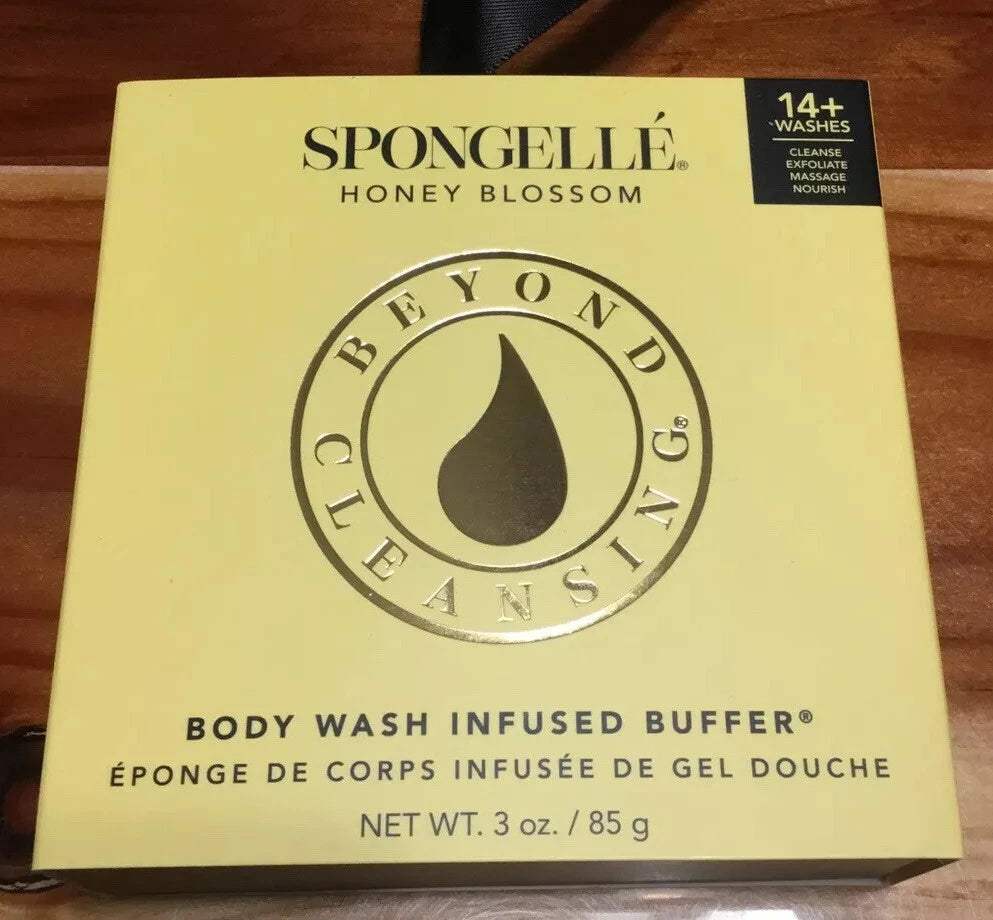 Spongelle HONEY BLOSSOM Infused Shower Body Wash Buffer Sponge 3oz💥