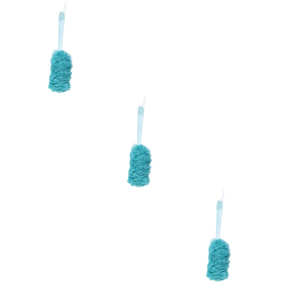 3 Pieces Bath Brush Man Back Scrubber with Long-handle Scratcher for Men