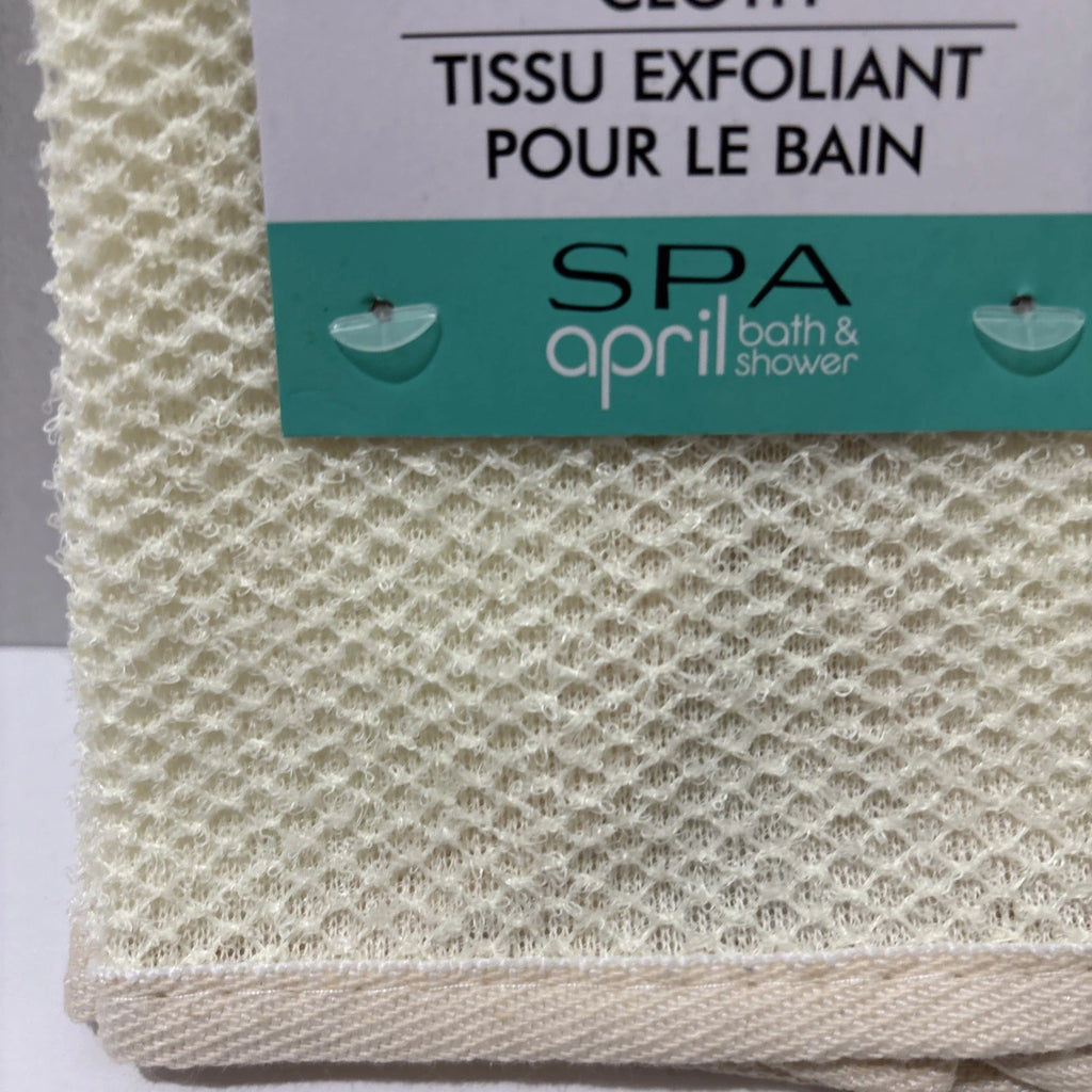 April Bath & Shower Exfoliating Washcloth Cream Scrub Spa Body Cloth Shower Bath