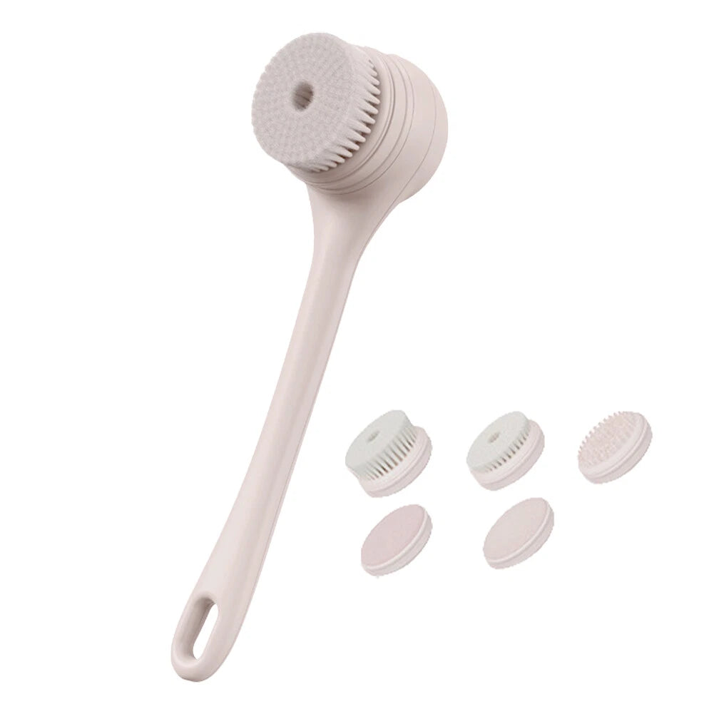 Electric Bath Brush Body Shower Brush with Long Handle Back Massage Cleaning