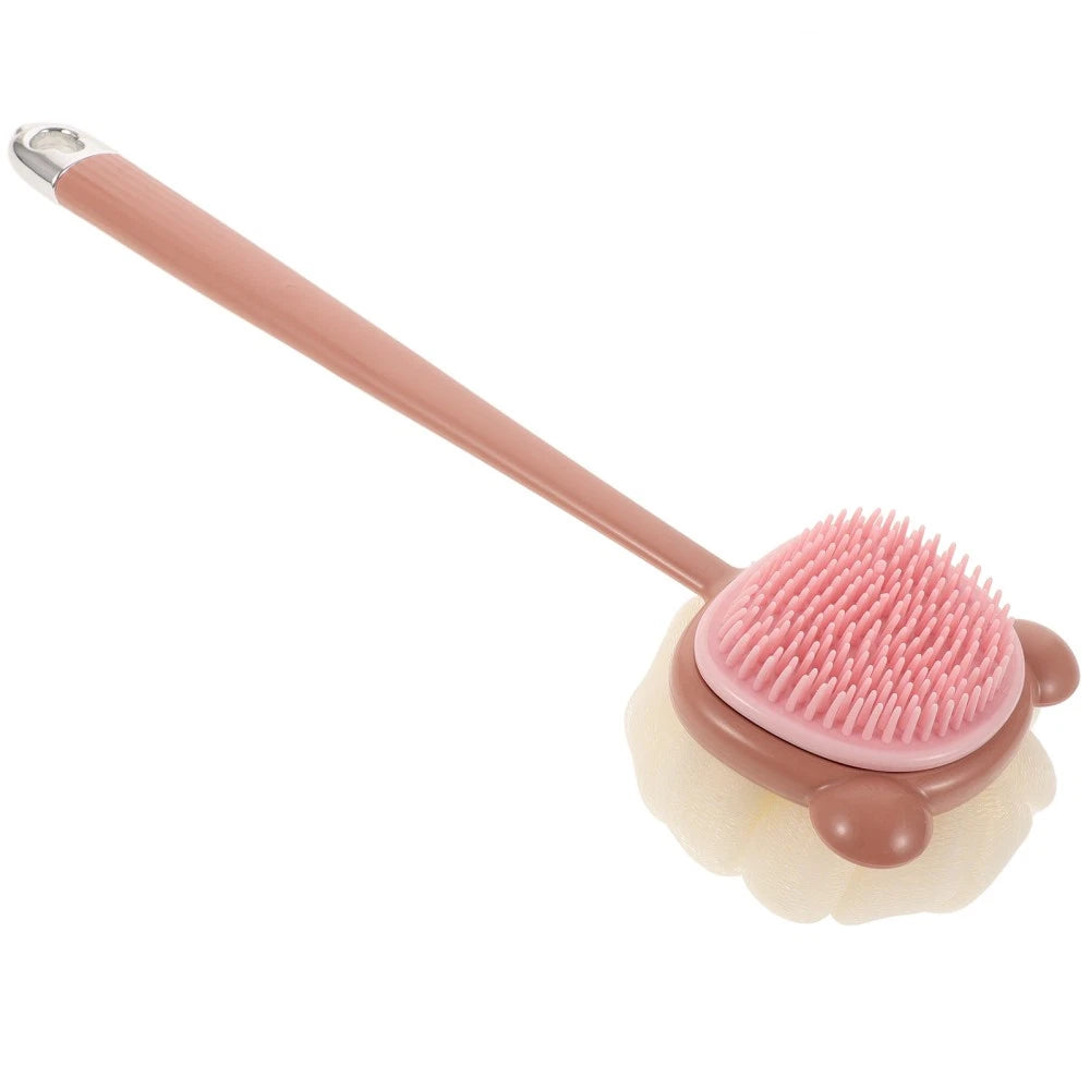 Bath Brush Exfoliating Body Scrubber Dad Back Shower Bathroom Scrubbing
