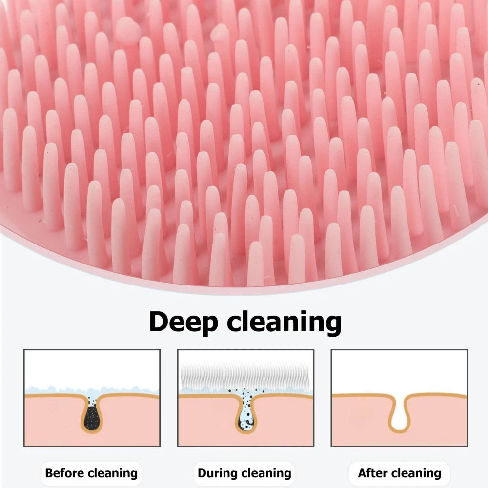 Bath Brush Exfoliating Body Scrubber Dad Back Shower Bathroom Scrubbing