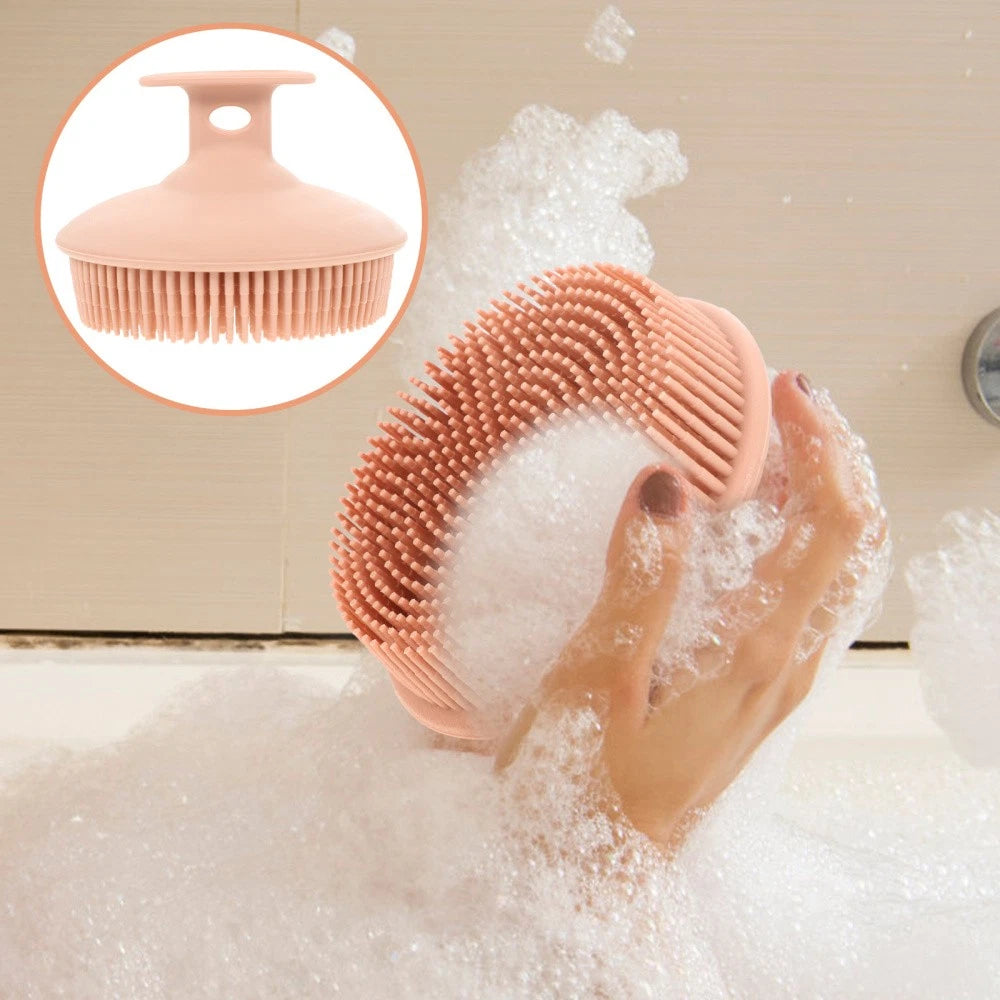 Bath Brush Exfoliating for Body Baby Travel Soft Silicone Scrubber