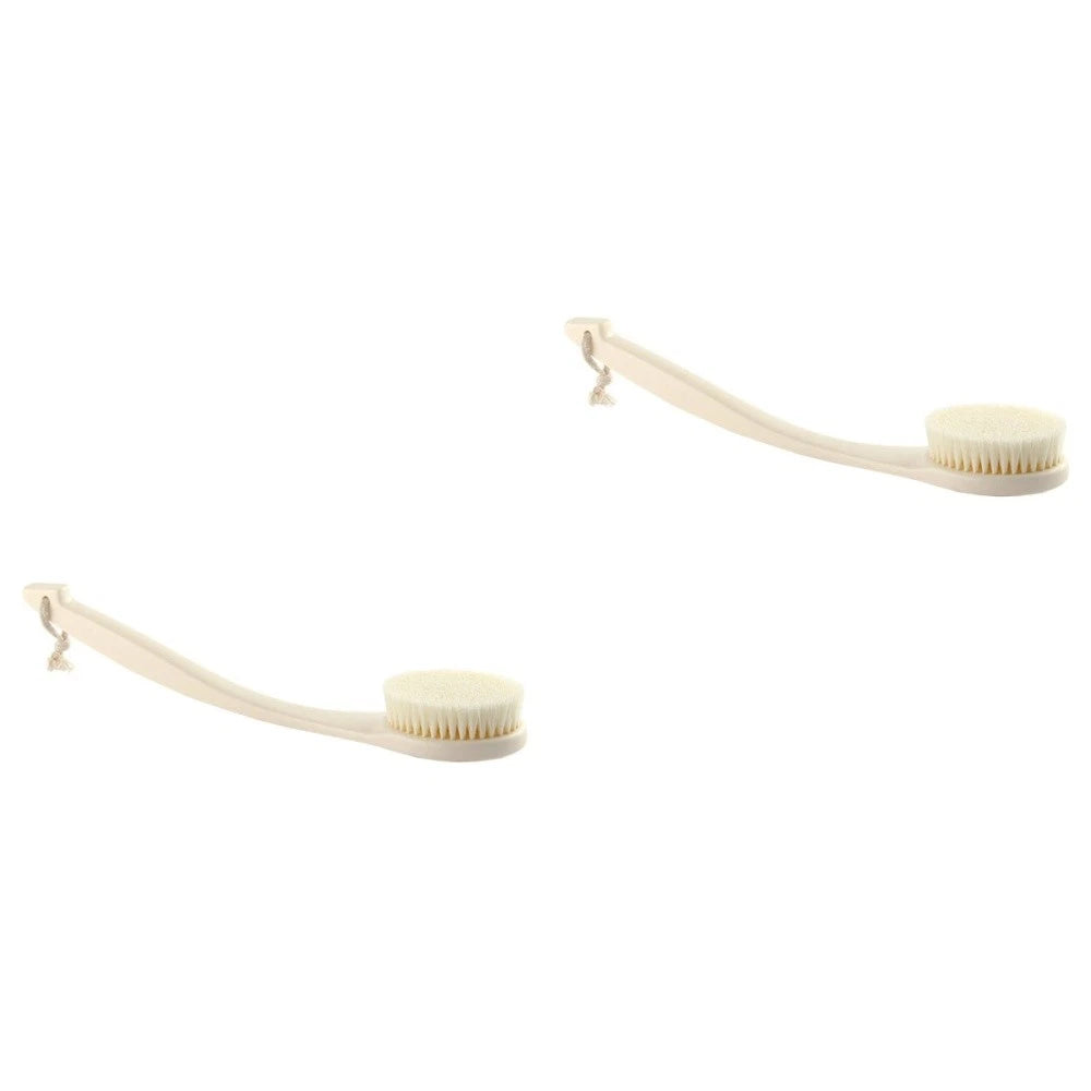 2pcs Household Bath Back Cleaning Brush Portable Back Scrubber Exfoliation