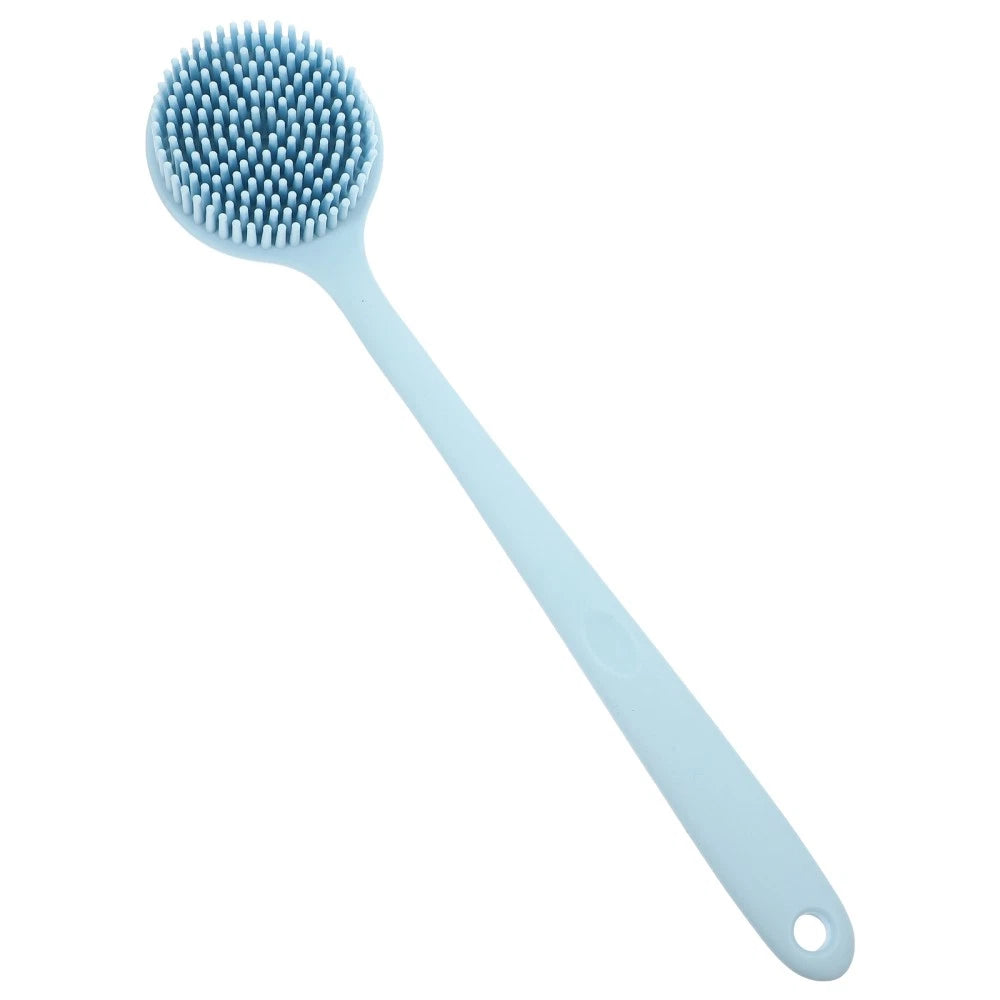 Silicone Bath Brush Man Back Cleaning Scrubber for Shower Long Handle