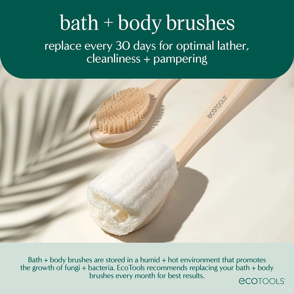 Dry Body Brush, Exfoliating Bristles, Eco-Friendly Skincare Tool, 1 Count