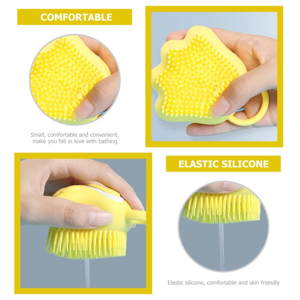Cat Claw Bath Brush Child Baby Silicone Shower Scrubber Children Bathing