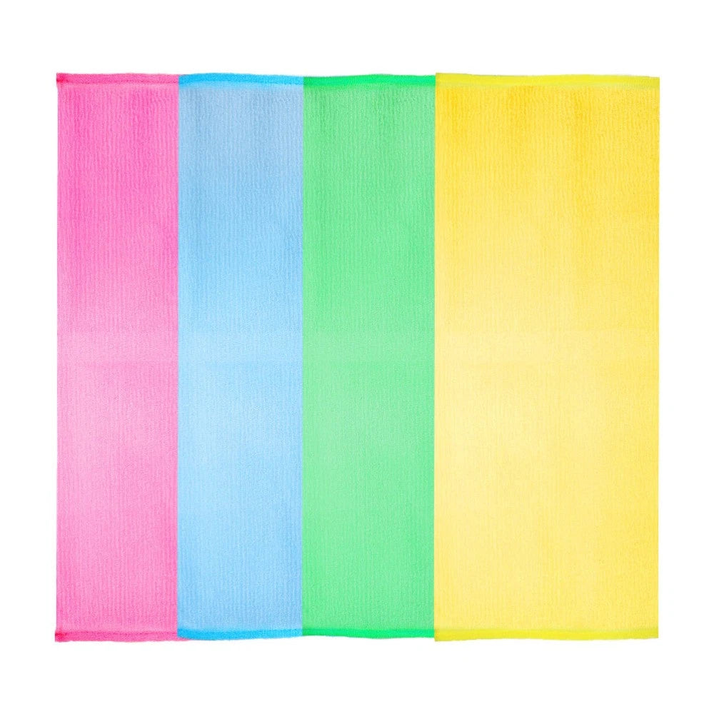 4 Pcs Bath Towel Exfoliating Back Scrubber for Shower Body Scrubbing Brush