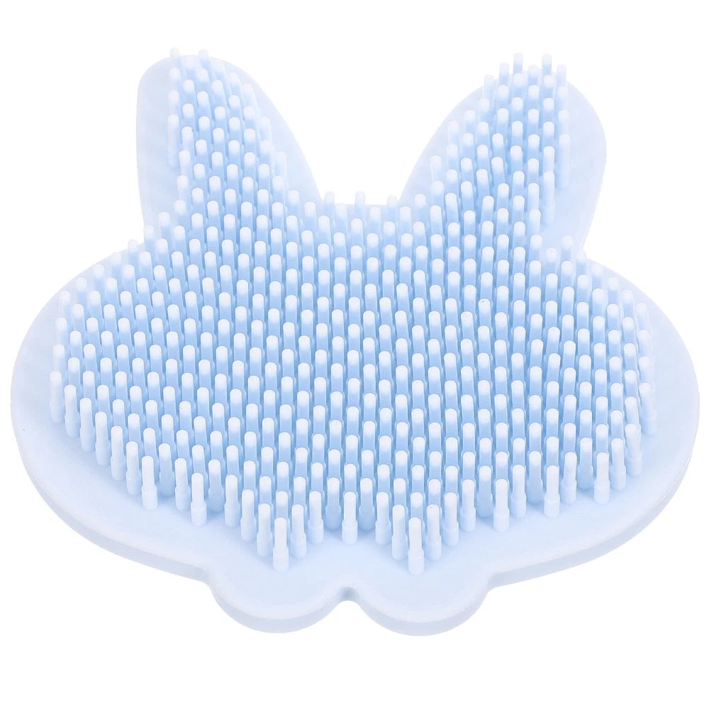 Silicone Bath Brush Child Baby Shower Exfoliating Scrubber Cleaning