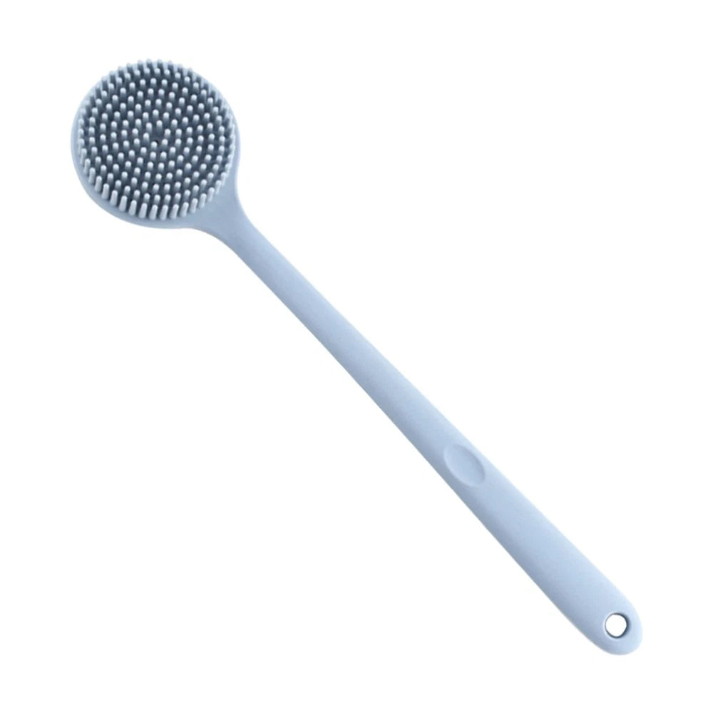 Wood Back Brush Body Scrubber Bath Silicone Exfoliator for Shower