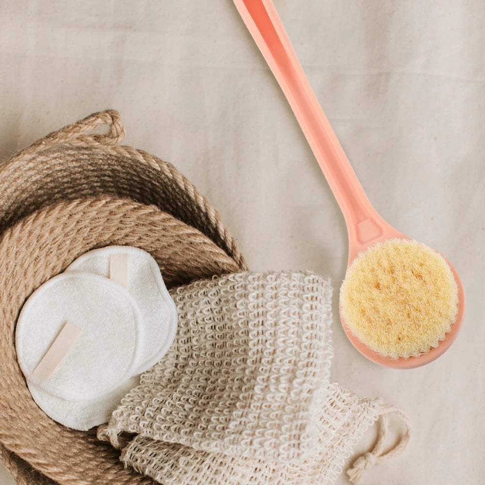 Long Handle Bath Brush Man Shower Scrubber Back for Applying Lotions