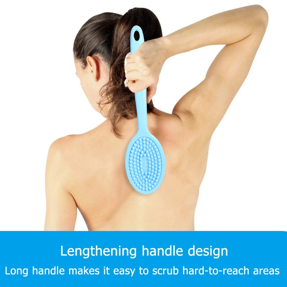 Cleaning Brush Bath Scrubbing Body Scrubber Shower with Long Handle for