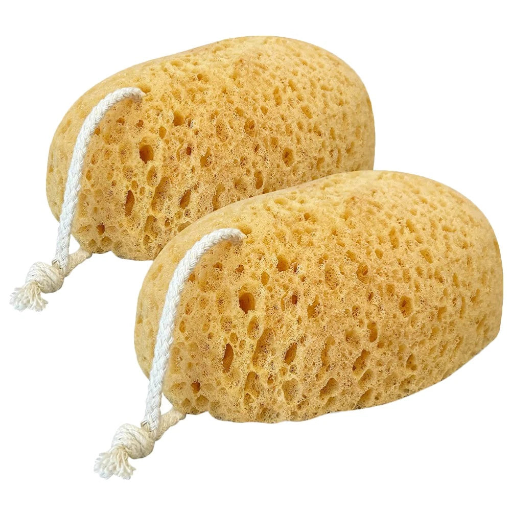 2 Pcs Bath Sponge Man Child Shower Scrubber Body Sponges Exfoliating