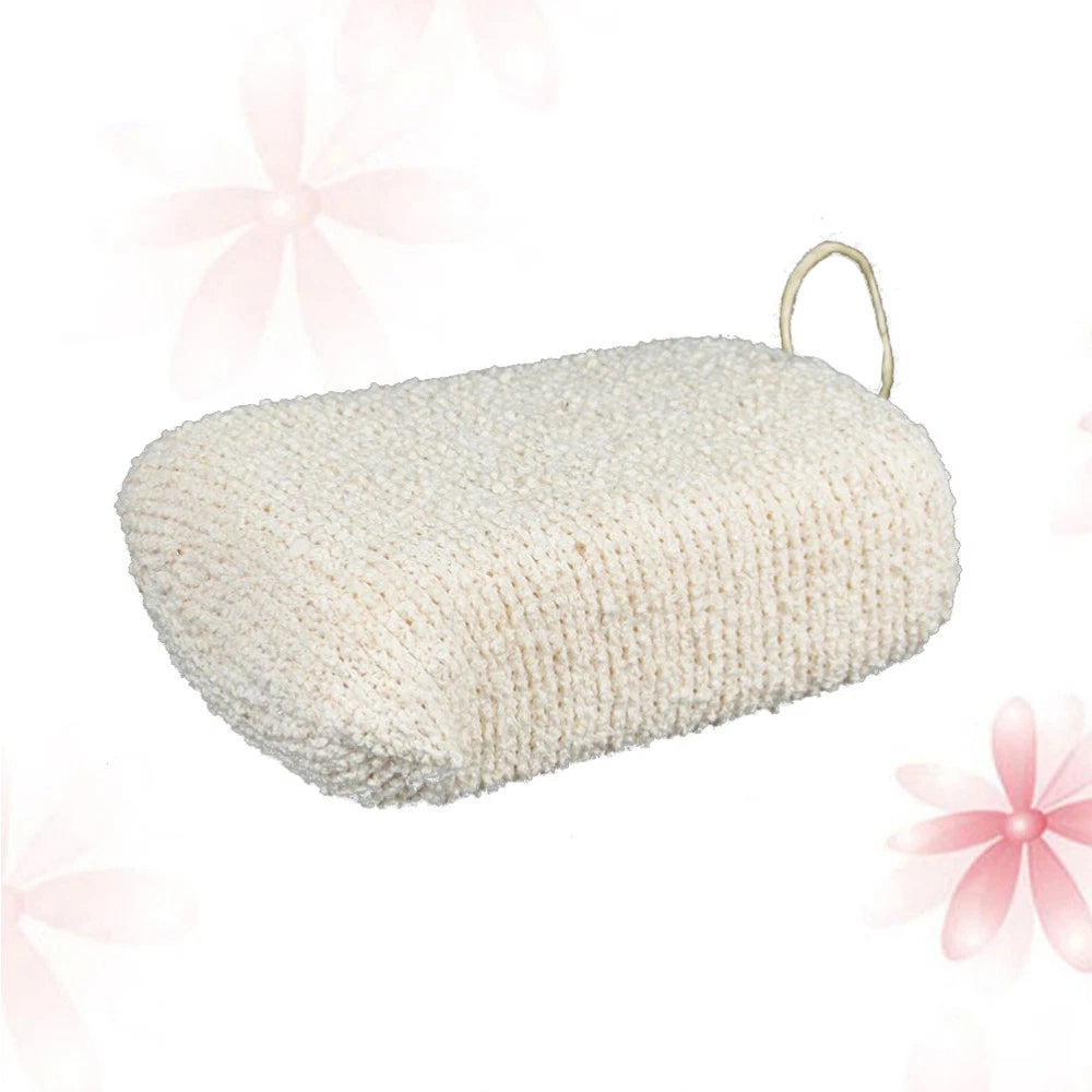 Bath Sponge Shower Puff Natural Exfoliating Loofah Scrubber Hemp Brush