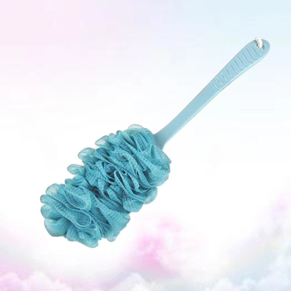 Bath Sponge Back Cleaner Brush and Towel Shower Scrubber Long Handle