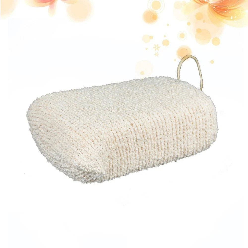 Bath Sponge Shower Puff Natural Exfoliating Loofah Scrubber Hemp Brush