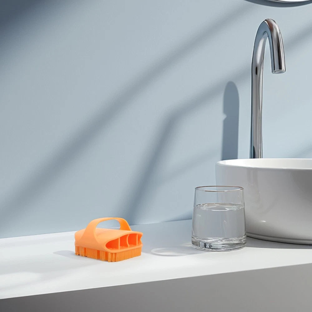 Silicone Bath Massage Brush Man Back Scratcher for Women Bathing