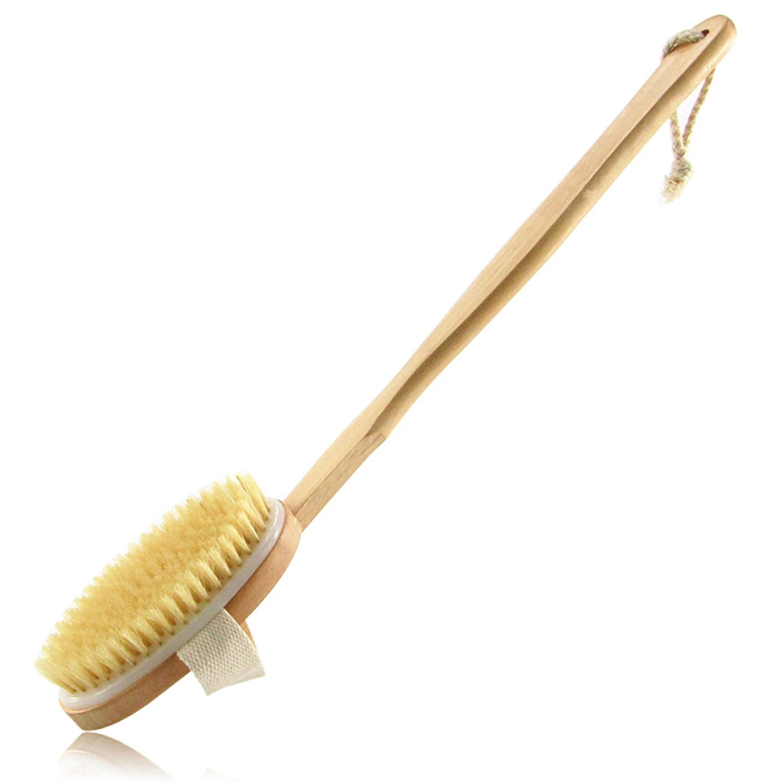 Bath Body Brush Back Scrubber W/Comfy Bristle Long Handle Gentle Massager G6A8