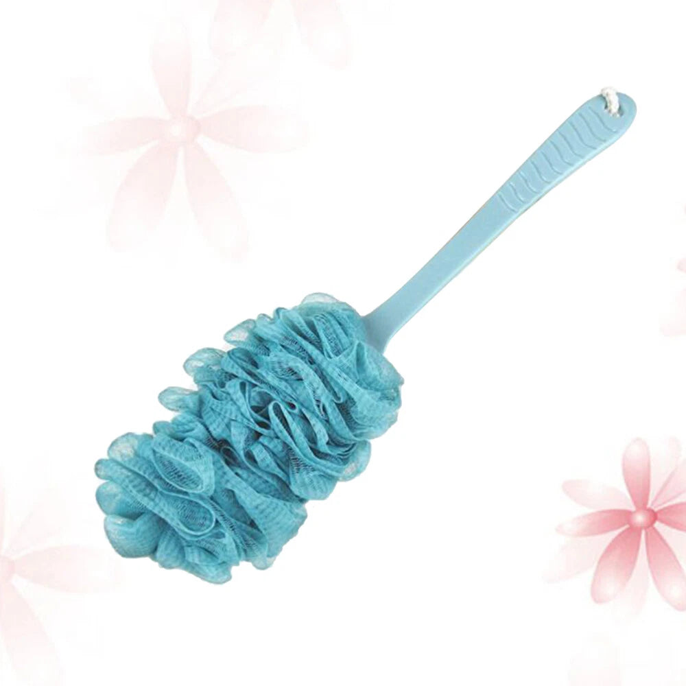 Bath Sponge Back Cleaner Brush and Towel Shower Scrubber Long Handle