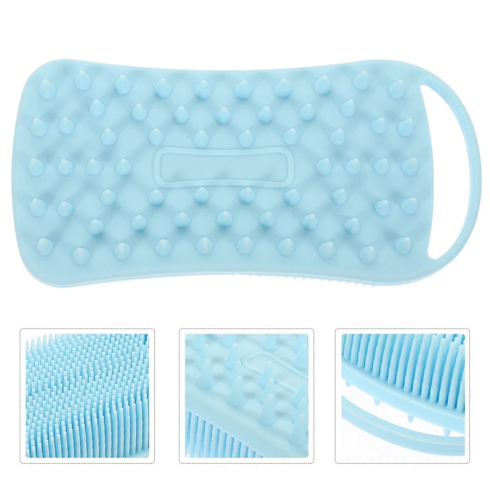 Silicone Bath Brush Man Child Shower Scrubber for Body Scrubbing