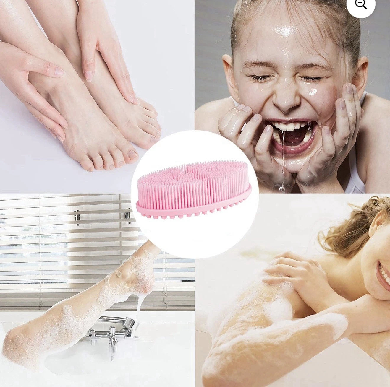 Silicone Exfoliating Bath Scrubber for Skin Care & Cellulite Reduction - A0088