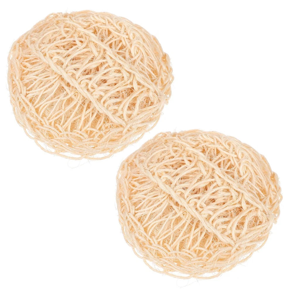 2 Pcs Sisal Bath Brush Man Mother Scrubber for Body Bathing Accessories