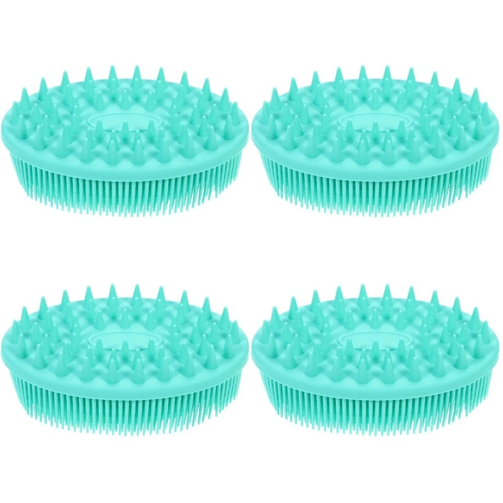 4 PCS Silicone Bath Brush Man Child Bathing Accessories Scrubbers
