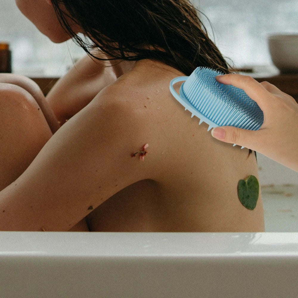 Bath Child Silicone Scrub for Body Shower Scrubber Soft