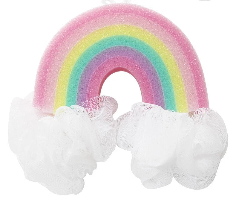 Popsicle Cute Shower Sponges Soft Bathing Scrub forKids Rainbow Baby Bath Sponge