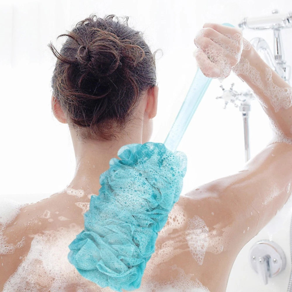 3 Pieces Bath Brush Man Back Scrubber with Long-handle Scratcher for Men