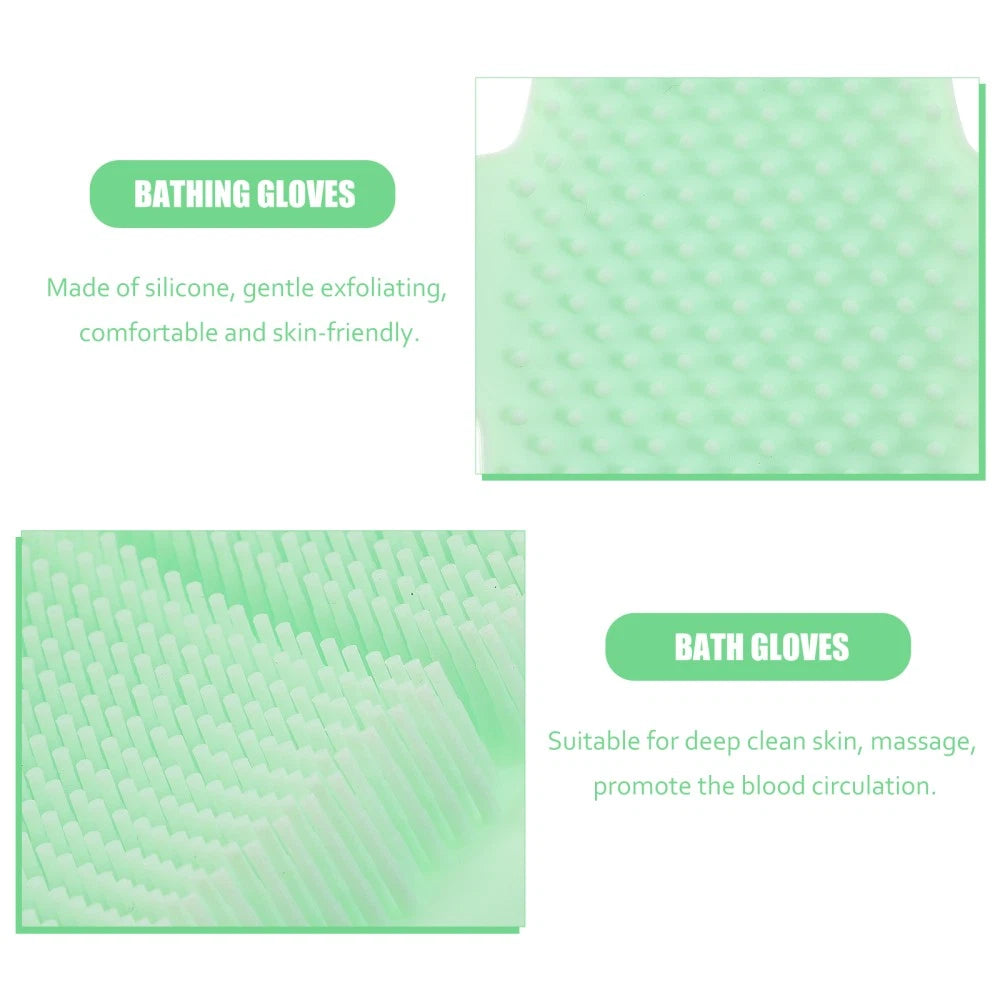 Miss Child Silicone Body Scrubber Shower Spa Mitt Exfoliator Brush