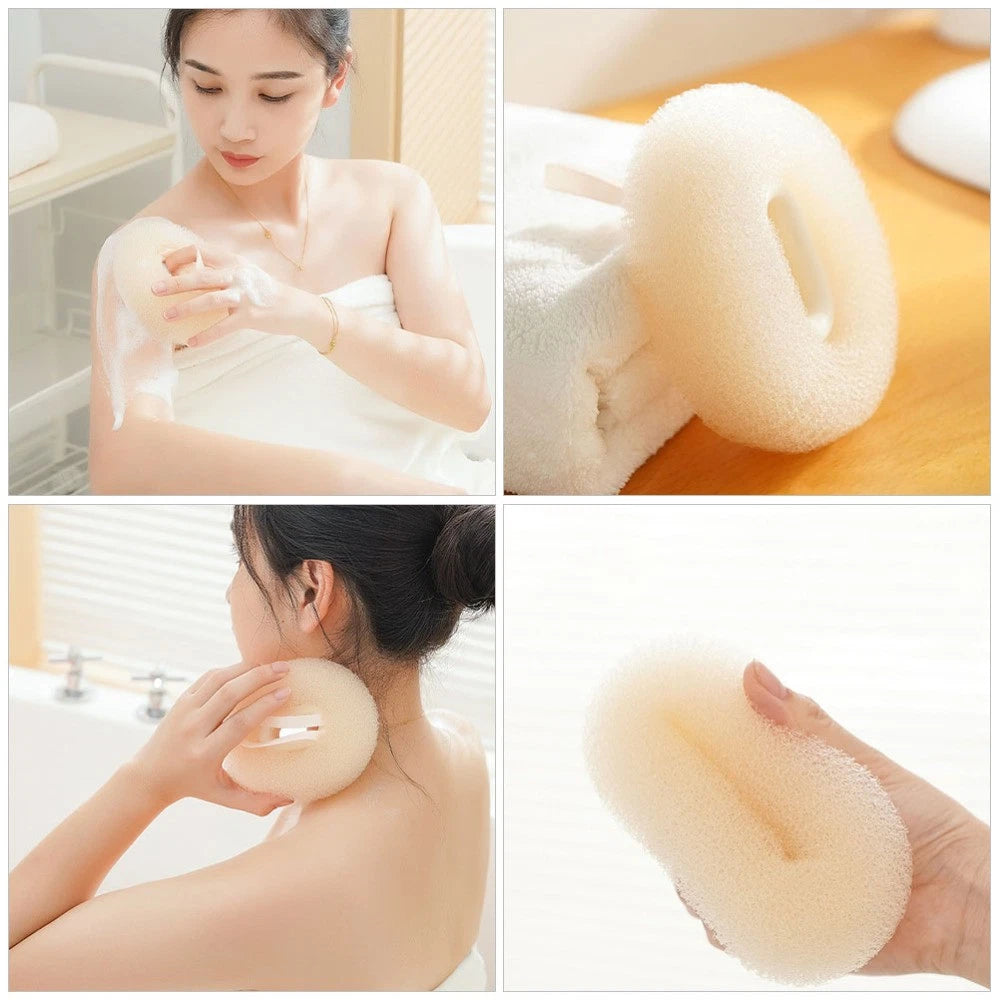 2 Pcs Bath Ball Brush Travel Bathroom Gadgets Exfoliating Shower Scrubber