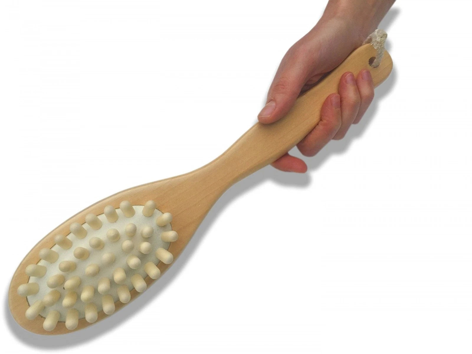 Smooth Skin Natural Bristle Bath Brush 2-in-1 Exfoliating Body Reduces Cellulite