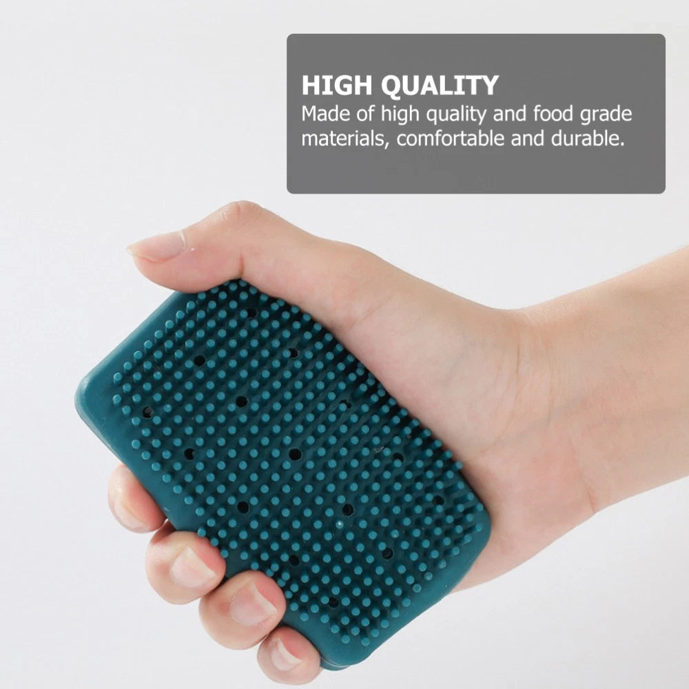 3 Pcs Silicone Bath Brush Body Exfoliator Skin Scrubber Man Cleaning Tools Back