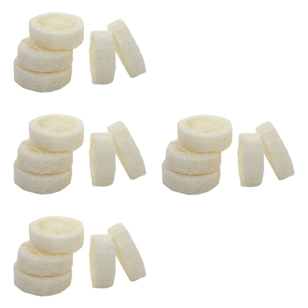 Set of 4 Loofah Shower Brush Travel Scourer Bath Sponge Adults Scrubber