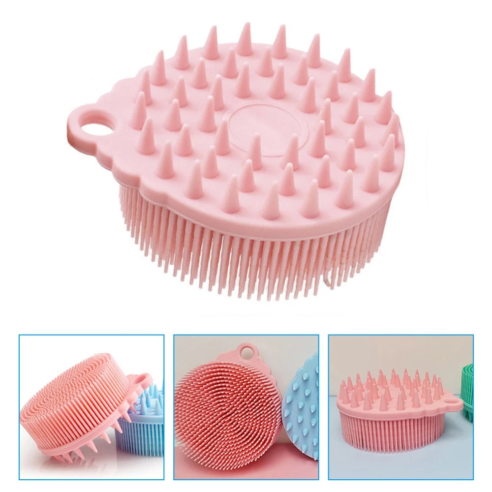 Bath Brush Brushes Silicone Body Shower Child Baby Hair Scrubber