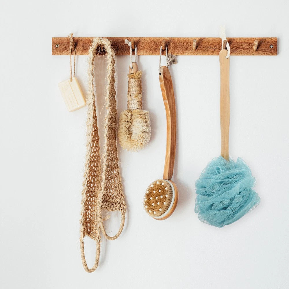 4 Pcs Bath Brush Rubs Back Ball Man Miss Scrubber Exfoliating Body Long Handle