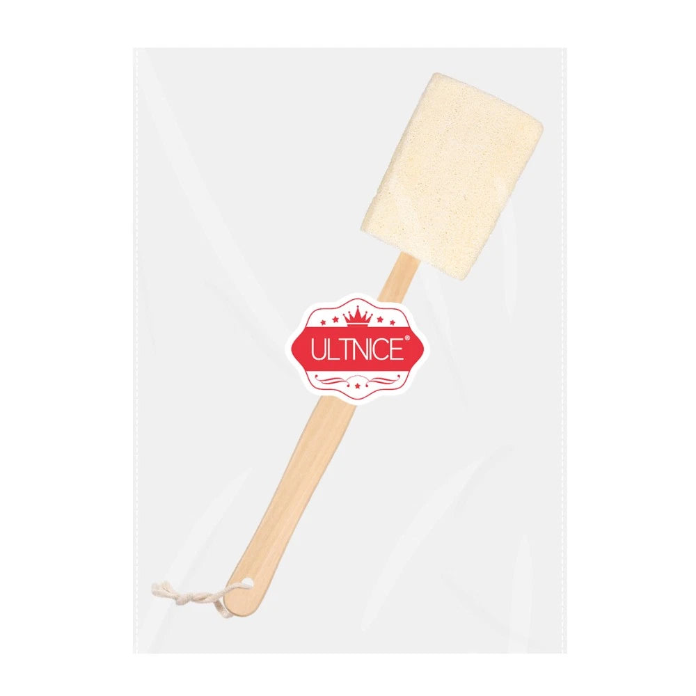 Loofah Bath Brush Work Man Wood Handle Back Scrubber Shower Brushes for
