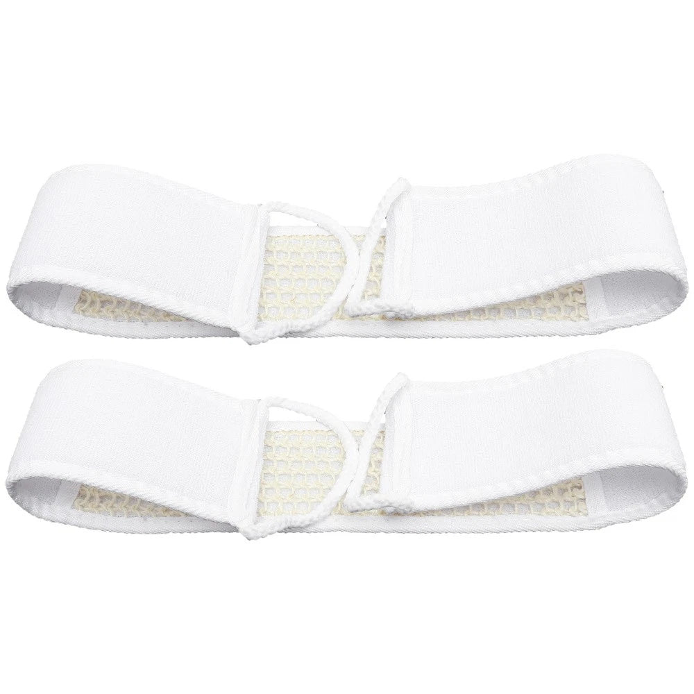 2 Pcs Long Fabric Back Strap Bath Scrubber Shower Exfoliating Skin Brush