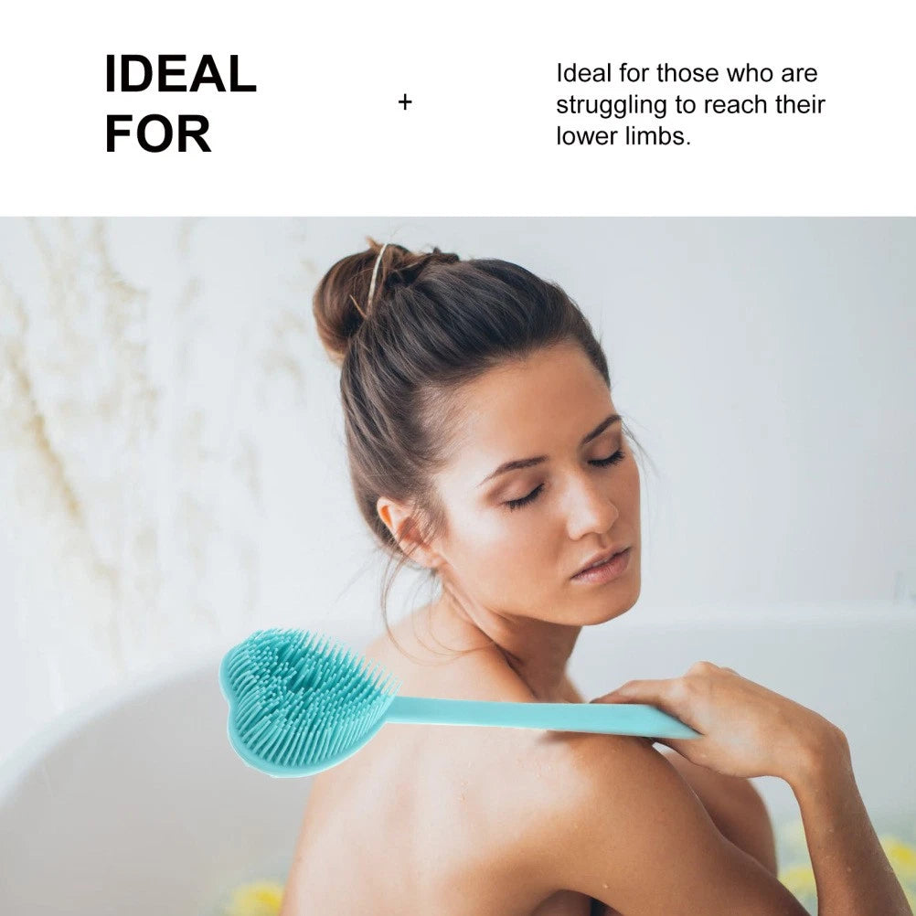Heart-shaped Bath Brush Man Silicone Bathing Scrubber Shower Body