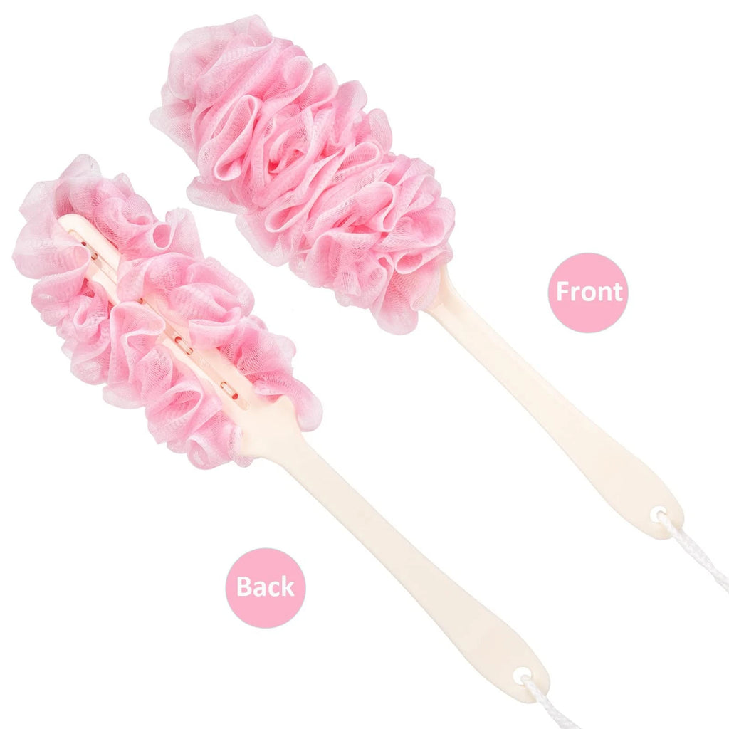 Loofah Back Scrubber for Shower,Loofah On a Stick Long Handle Bath Sponge Sho...