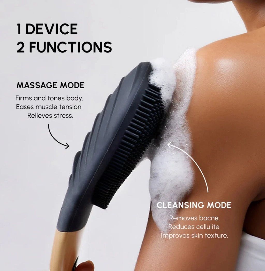 NION BEAUTY Opus Body Brush Gray New In Box - Sealed