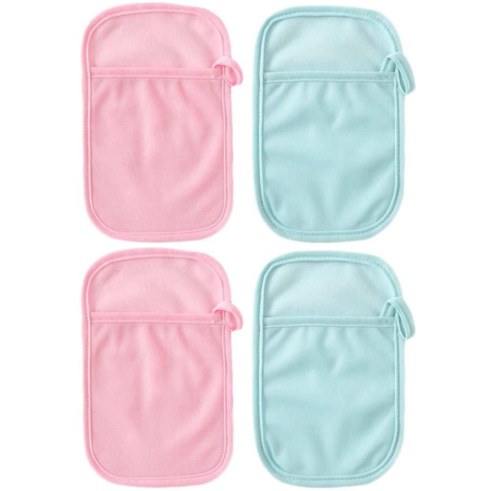 4 Pcs Bath Gloves Exfoliating Baby Child Gentle Scrub Cotton Brush
