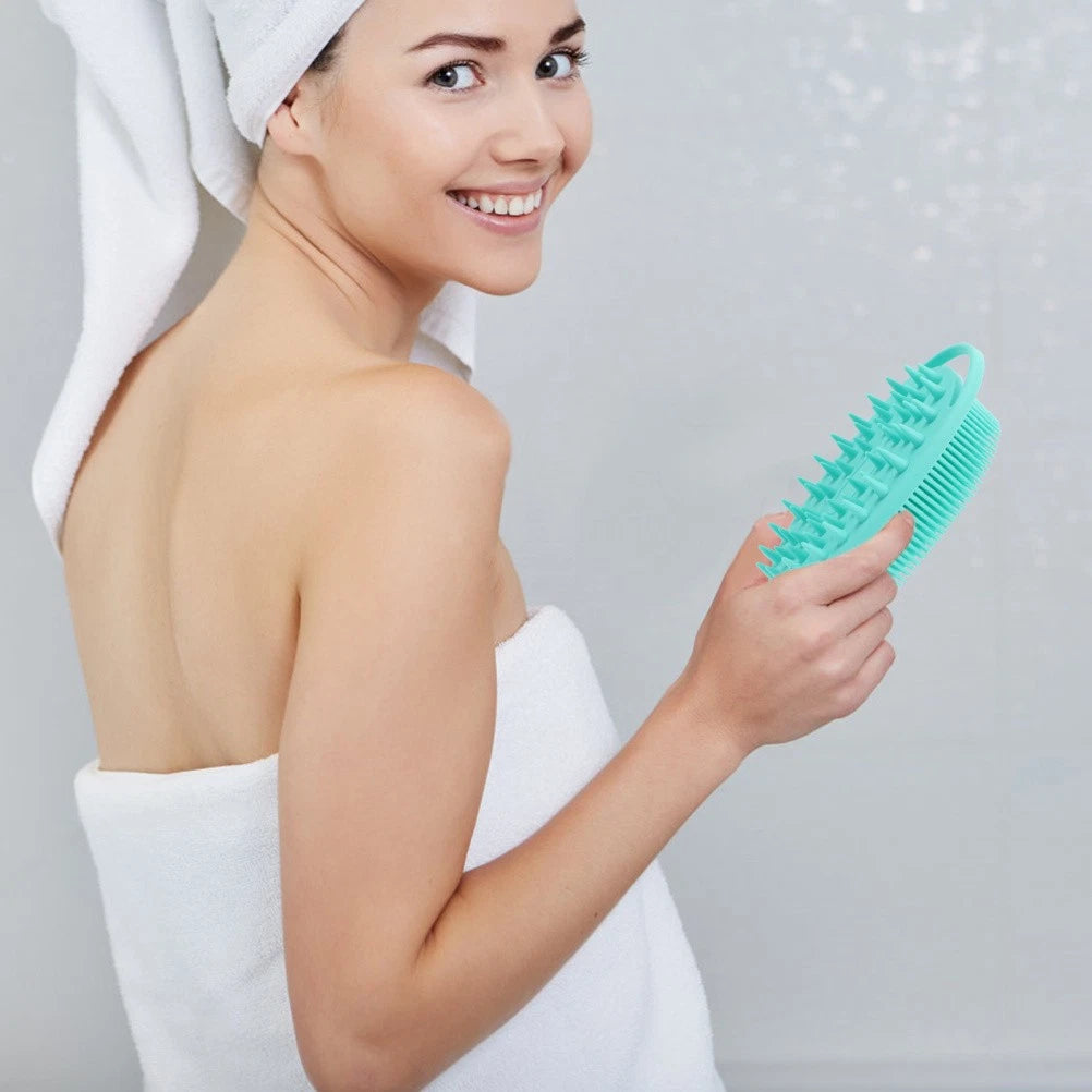 Bath Brush Silicone Body Shower Miss Work Shampoo Double-sided Cleaning