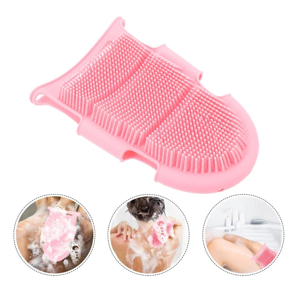 Bath Brush Elderly Child Soft Silicone Body Cleansing Scrubber for