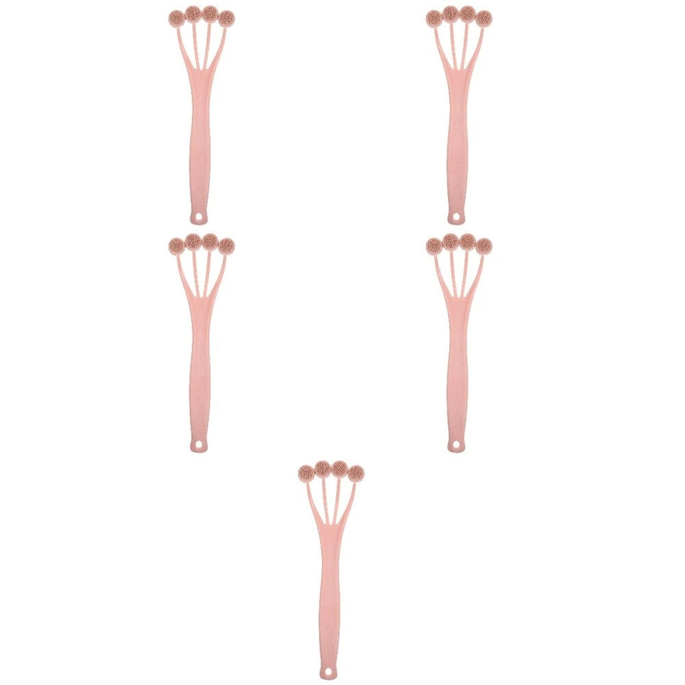 5 Pack Exfoliating Bath Brush Shower Back Scrubber for Women Tool
