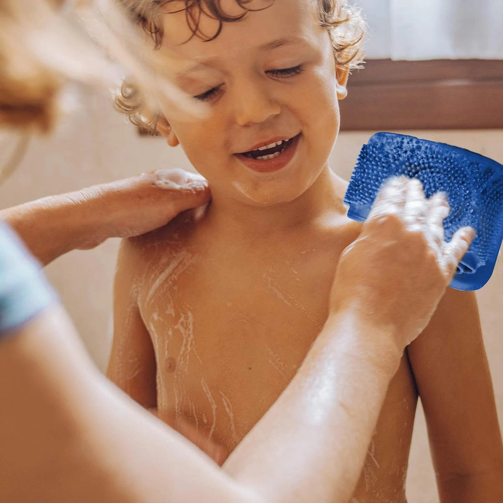 Silicone Bath Body Brush - Extra Long Shower Exfoliating Body Scrubber f