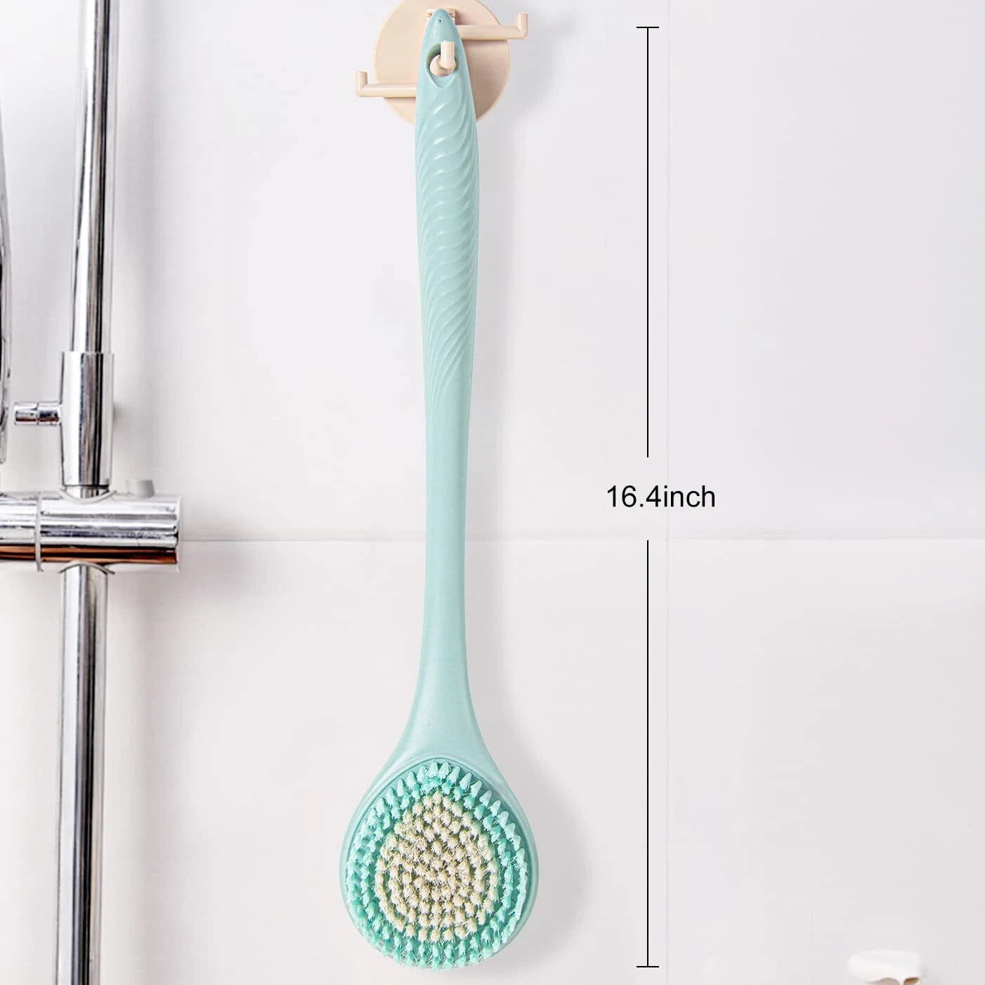 16.4 Inch Long Handle Back Bath Brush Soft Shower Body Scrubber Skin Exfoliator