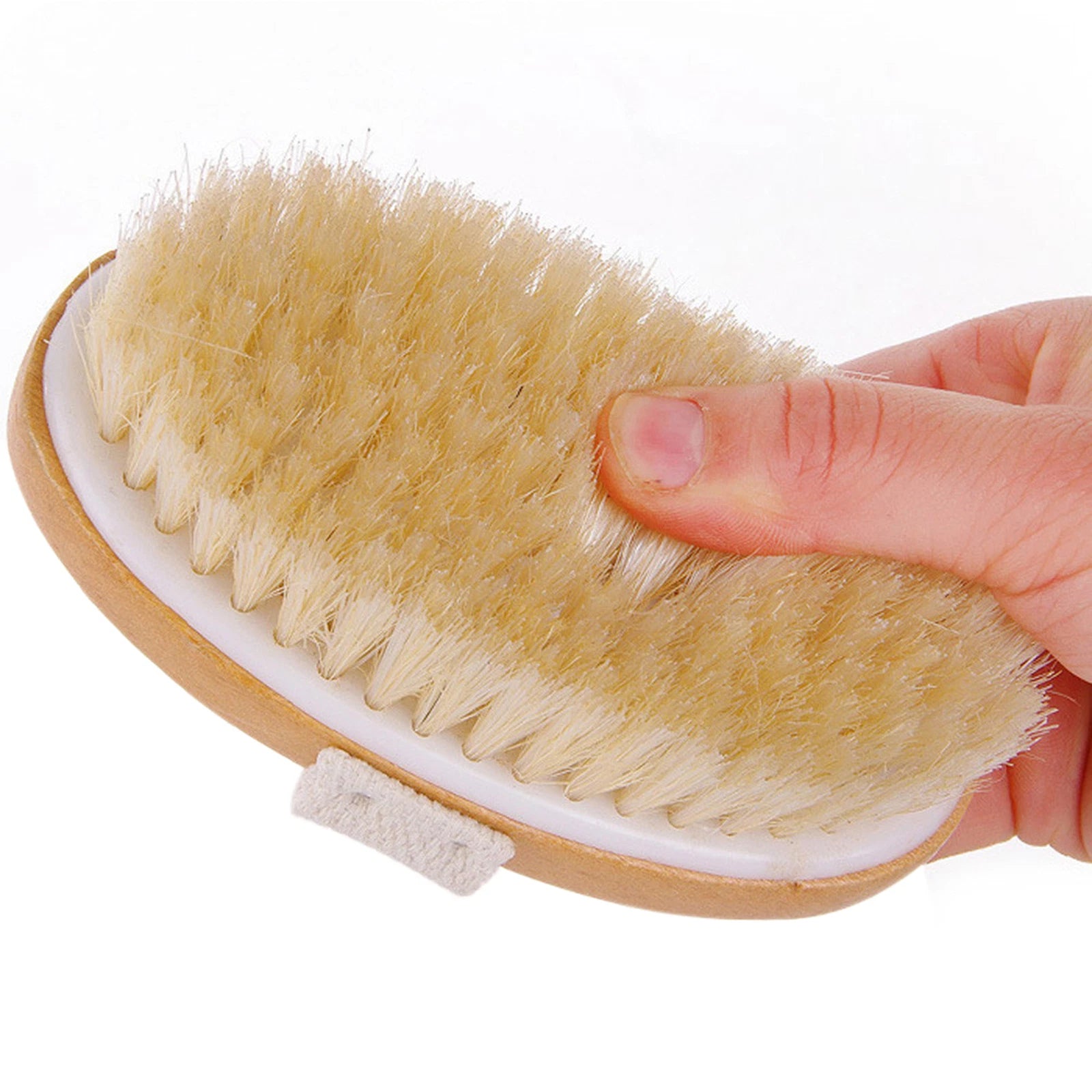 Bath Body Brush Back Scrubber W/Comfy Bristle Long Handle Gentle Massager G6A8